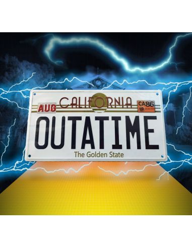 Matricula DeLorean - Regreso al Futuro - FaNaTtik