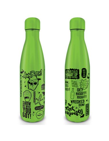 Botella Rick y Morty Acero Inoxidable Verde