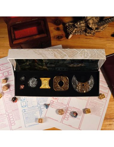 Pack de 6 Monedas Dungeons & Dragons - Edición Limitada - D&D