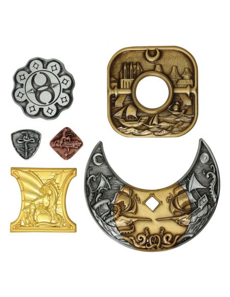 Pack de 6 Monedas Dungeons & Dragons - Edición Limitada - D&D