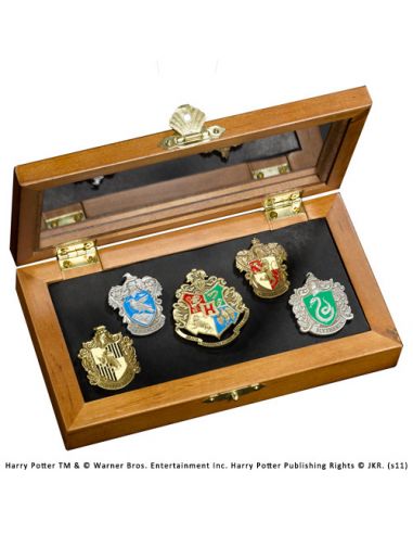 Set de 5 Pins escudos Hogwarts - Harry Potter