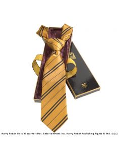 Corbata Hufflepuff 100% Seda - Harry Potter