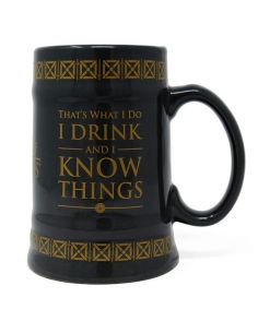 Jarra de Cerveza Drink & Know Things - Juego de Tronos