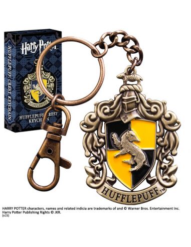 Llavero Metálico escudo Hufflepuff - Harry Potter