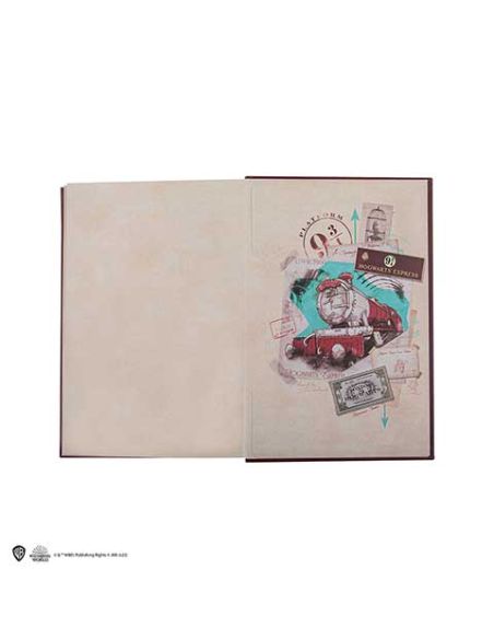 Libreta Harry Potter Tapa dura y Marcapáginas Hogwarts Express - Harry Potter