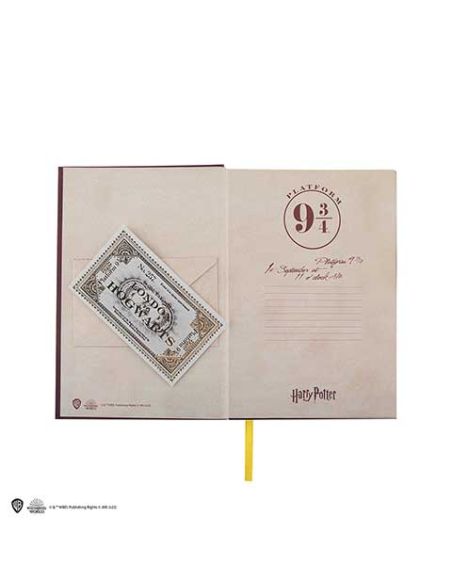 Libreta Harry Potter Tapa dura y Marcapáginas Hogwarts Express - Harry Potter