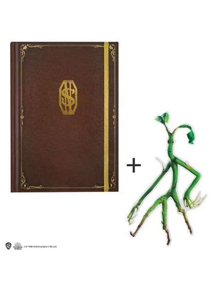 Libreta Animales Fantásticos Tapa dura y Marcapáginas Newt Scamander