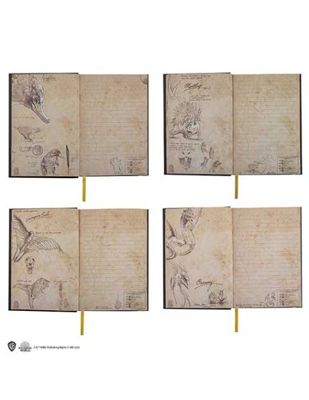 Libreta Animales Fantásticos Tapa dura y Marcapáginas Newt Scamander