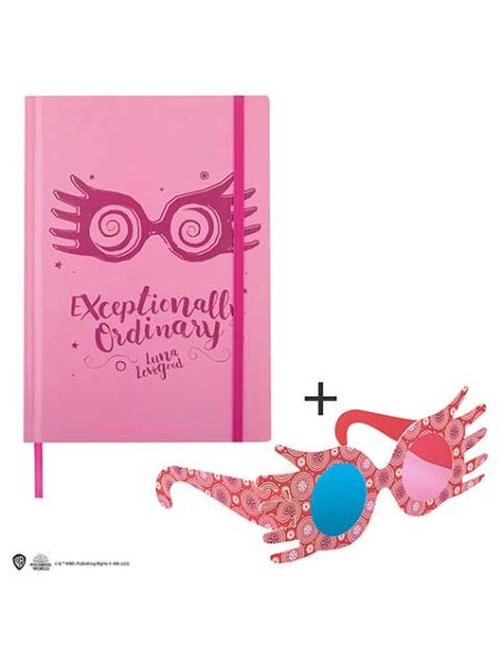 Libreta Harry Potter Tapa dura y Marcapáginas Luna Lovegood- Harry Potter