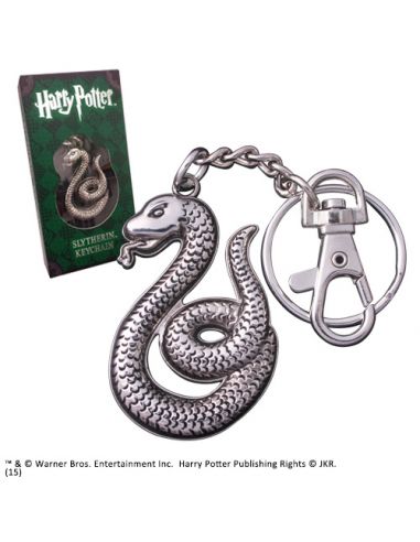Llavero metálico con mosquetón Slytherin - Harry Potter