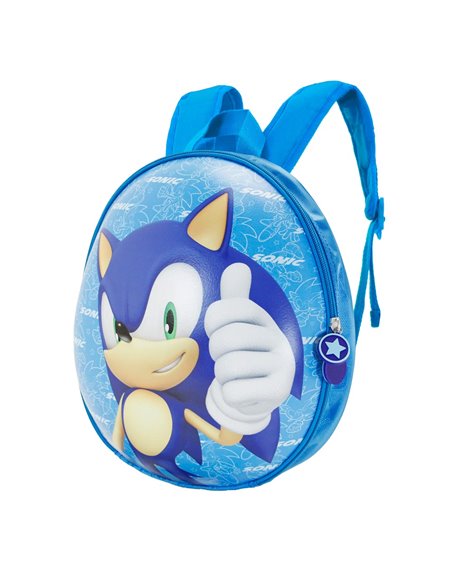 Sega-Sonic Here We Go Mochila Eggy, Azul