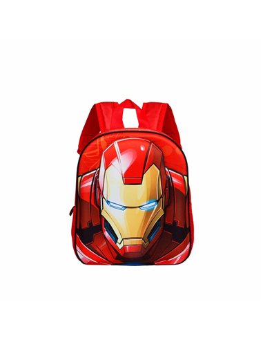 Iron Man Stark Mochila 3D Pequeña, Multicolor