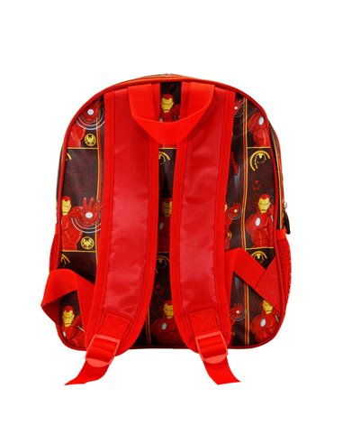 Iron Man Angry Mochila 3D Pequeña, Rojo