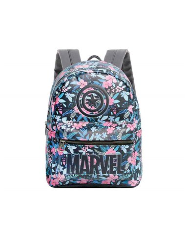 Capitán América Spring Mochila Fashion, Multicolor