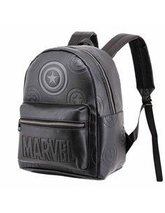 Capitán América Defense Mochila Fashion, Negro