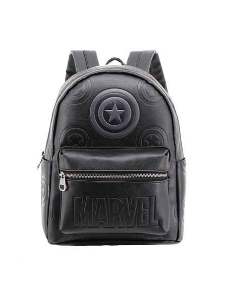 Capitán América Defense Mochila Fashion, Negro