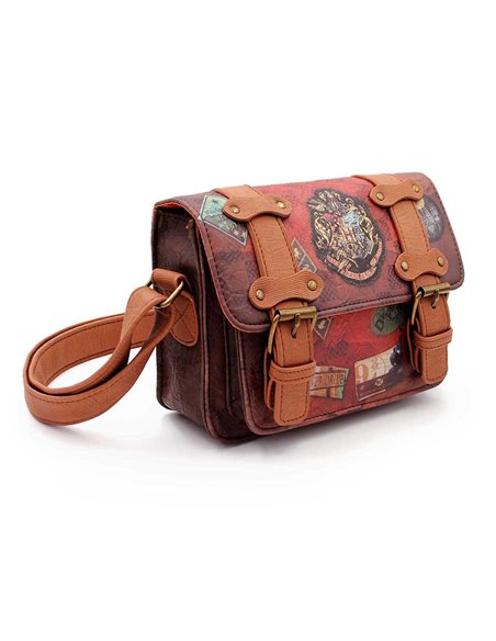 Harry Potter Railway-Bolso Satchel, Marrón