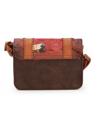 Harry Potter Railway-Bolso Satchel, Marrón