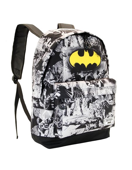 Batman B/N-Mochila HS FAN, Gris