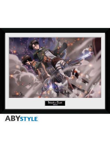 Póster Ataque a los Titanes enmarcado Smoke Blast - Ataque a los Titanes Póster Ataque a los Titanes enmarcado Smoke Blast - Ataque a los Titanes
