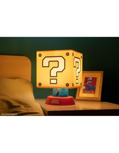 Lámpara Mario Bros Bloque 28 cm - Mario Bros