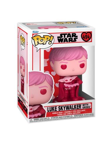 FUNKO POP! Valentines Luke & Grogu 495 - Star Wars - The Mandalorian