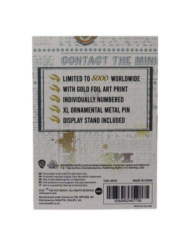 Medallón Snitch Dorada - Edición Limitada - Harry Potter