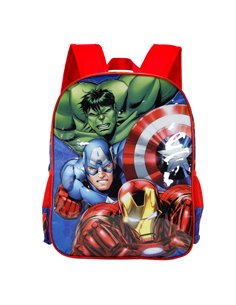 Los Vengadores Go On Mochila 3D Pequeña, Azul 2