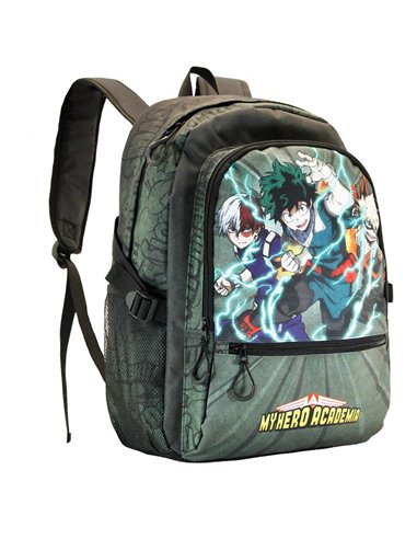 My Hero Academia Battle-Mochila Fight HS FAN, Verde Militar