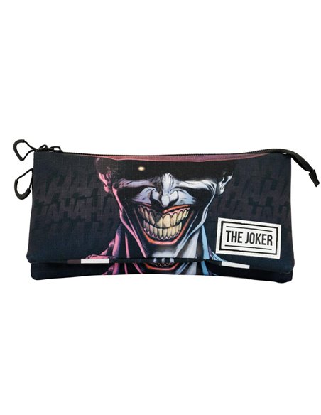 Joker Crazy-Estuche Portatodo Triple ECO, Negro
