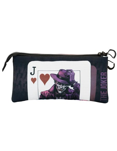 Joker Crazy-Estuche Portatodo Triple ECO, Negro