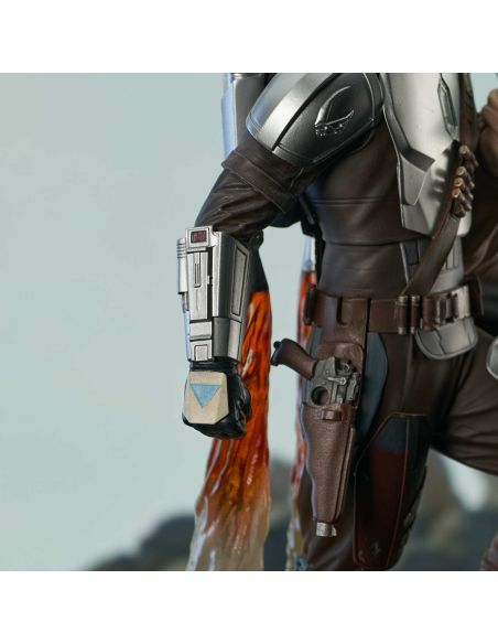 Figura The Mandalorian & The Child - Resina 41 cm - The Mandalorian Milestones 1/6 - Star Wars