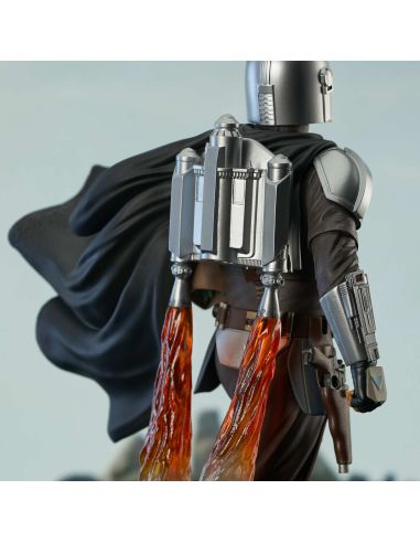 Figura The Mandalorian & The Child - Resina 41 cm - The Mandalorian Milestones 1/6 - Star Wars