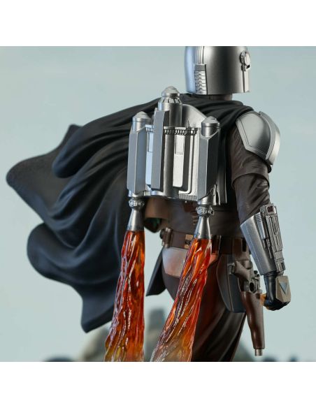 Figura The Mandalorian & The Child - Resina 41 cm - The Mandalorian Milestones 1/6 - Star Wars