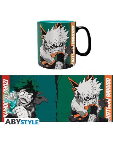 Taza My Hero Academia Bakugo y Deku 460 ml