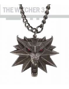 Colgante emblema Lobo con luz - The Witcher 2