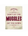 Placa Metálica Muggles - Harry Potter