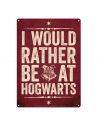 Placa Metálica Hogwarts - Harry Potter
