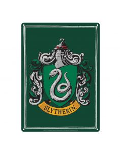 Placa Metálica Slytherin - Harry Potter