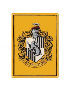 Placa Metálica Hufflepuff - Harry Potter