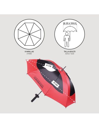 Paraguas Katana Deadpool - Marvel