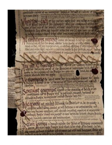 Réplica contrato Bilbo Bolsón - El Hobbit