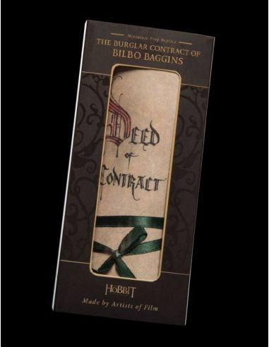 Réplica contrato Bilbo Bolsón - El Hobbit