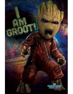 Póster Angry Groot - Guardianes de la Galaxia