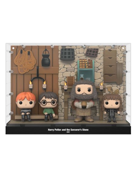 Pack de 4 Funko POP! Moments Deluxe Cabaña de Hagrid - Harry Potter
