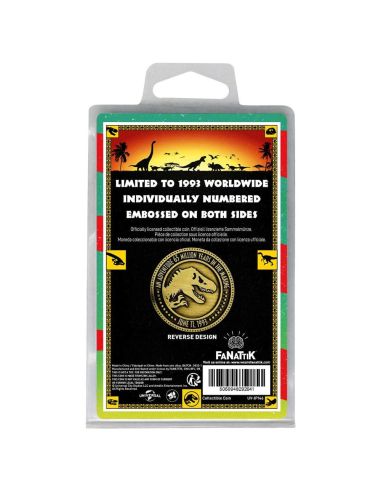 Moneda Jurassic Park 30th Aniversario - Edición Limitada