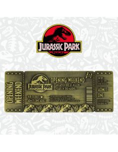 Réplica Ticket Jurassic Park 30th Aniversario Dorado - Edición Limitada