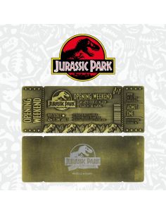 Réplica Ticket Jurassic Park 30th Aniversario Dorado - Edición Limitada 2