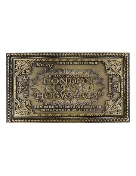 Ticket Hogwarts Express Dorado - Edición Limitada - Harry Potter