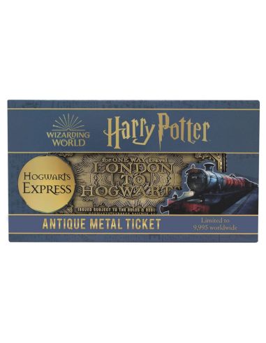 Ticket Hogwarts Express Dorado - Edición Limitada - Harry Potter